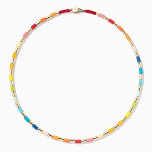 BNWOT Roxanne Assoulin GOLDEN RAINBOW U-TUBE NECKLACE
